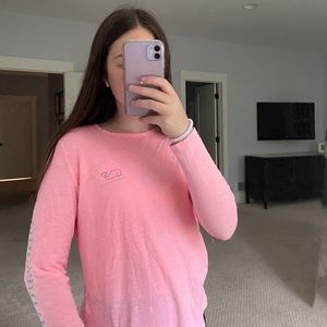 Pink vineyard vines long sleeve tee
